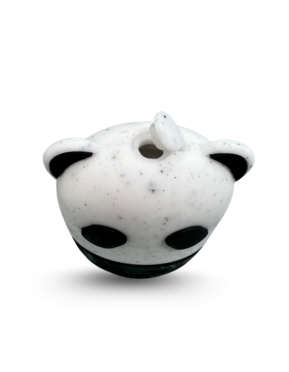 Black Panda Cube Ice Face Roller with Wrist Towel Band