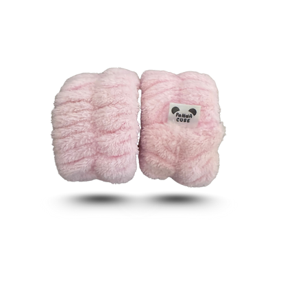 His and Her Panda Cube Ice Face Roller with Two Wrist Towel Band