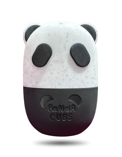 Black Panda Cube Ice Face Roller with Wrist Towel Band