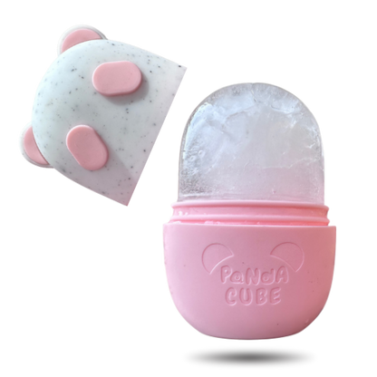 His and Her Panda Cube Ice Face Roller with Two Wrist Towel Band